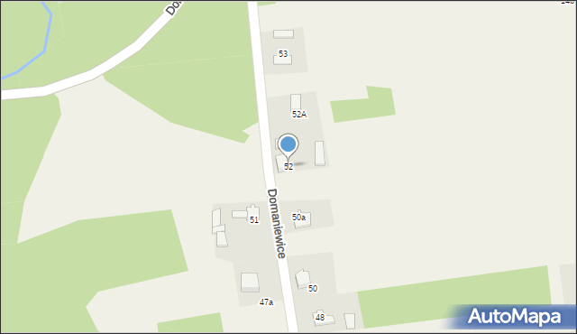 Domaniewice, Domaniewice, 52, mapa Domaniewice