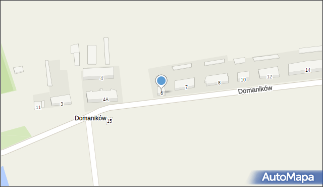 Domaników, Domaników, 6, mapa Domaników