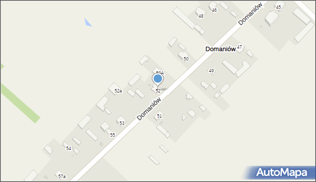 Domaniów, Domaniów, 52, mapa Domaniów