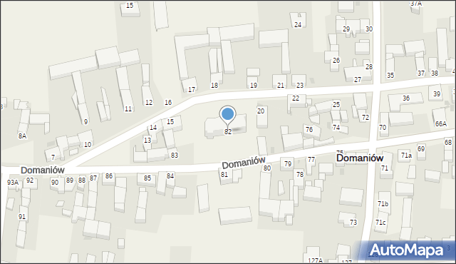 Domaniów, Domaniów, 82, mapa Domaniów