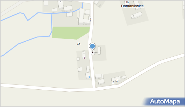 Domaniowice, Domaniowice, 5, mapa Domaniowice