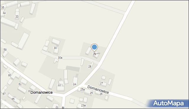 Domanowice, Domanowice, 29, mapa Domanowice