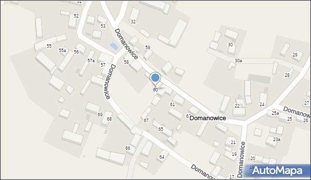 Domanowice, Domanowice, 60, mapa Domanowice