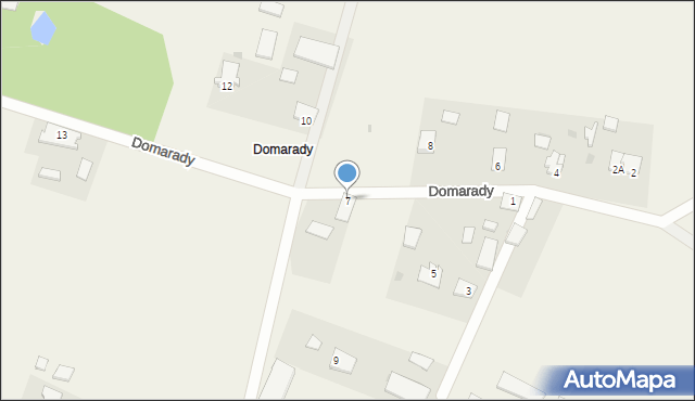 Domarady, Domarady, 7, mapa Domarady