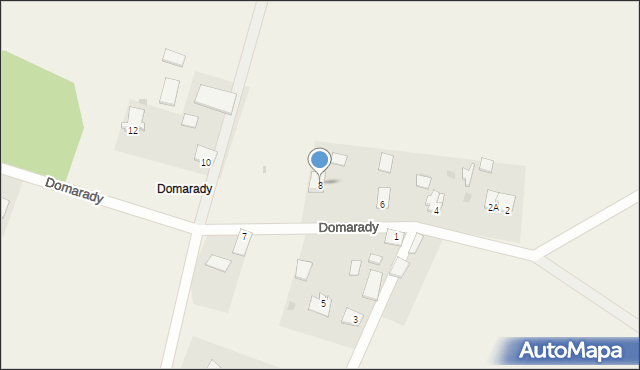 Domarady, Domarady, 8, mapa Domarady