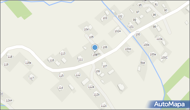 Domaradz, Domaradz, 108, mapa Domaradz