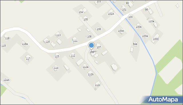 Domaradz, Domaradz, 109, mapa Domaradz