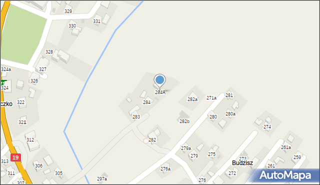 Domaradz, Domaradz, 284A, mapa Domaradz