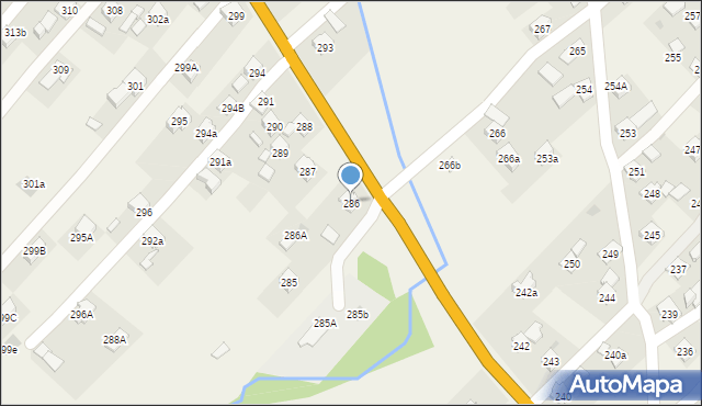 Domaradz, Domaradz, 286, mapa Domaradz