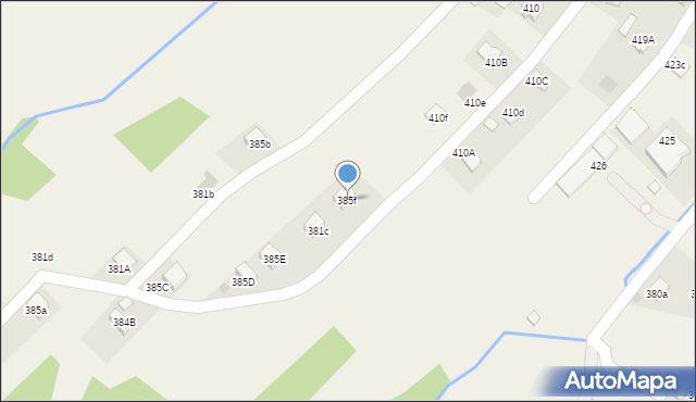 Domaradz, Domaradz, 385f, mapa Domaradz