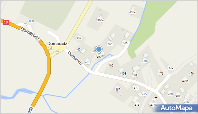 Domaradz, Domaradz, 462, mapa Domaradz