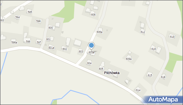 Domaradz, Domaradz, 603a, mapa Domaradz