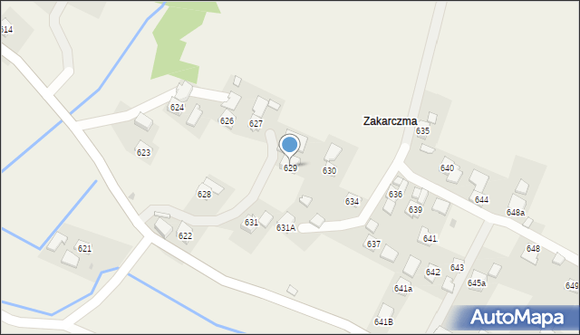 Domaradz, Domaradz, 629, mapa Domaradz