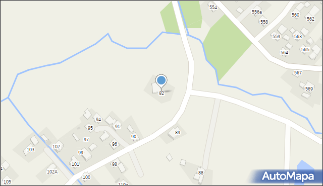 Domaradz, Domaradz, 92, mapa Domaradz