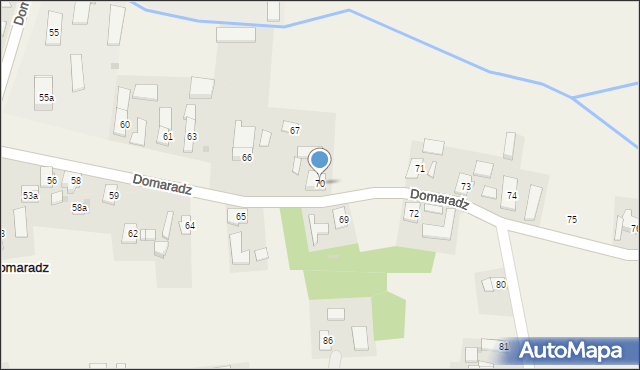 Domaradz, Domaradz, 70, mapa Domaradz
