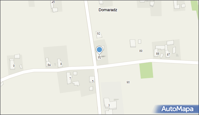 Domaradz, Domaradz, 91, mapa Domaradz