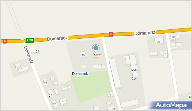 Domaradz, Domaradz, 20b, mapa Domaradz