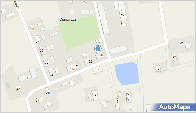 Domaradz, Domaradz, 21a, mapa Domaradz