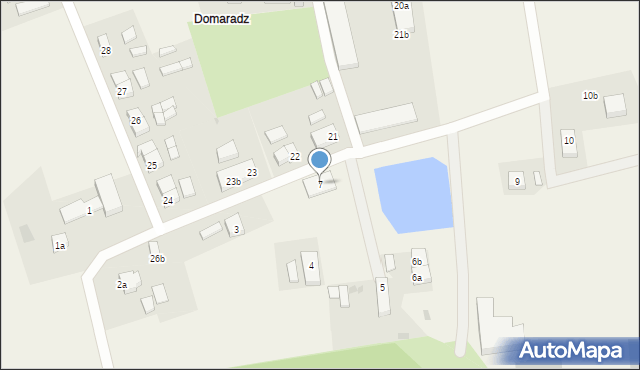 Domaradz, Domaradz, 7, mapa Domaradz