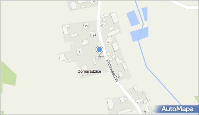 Domaradzice, Domaradzice, 10, mapa Domaradzice