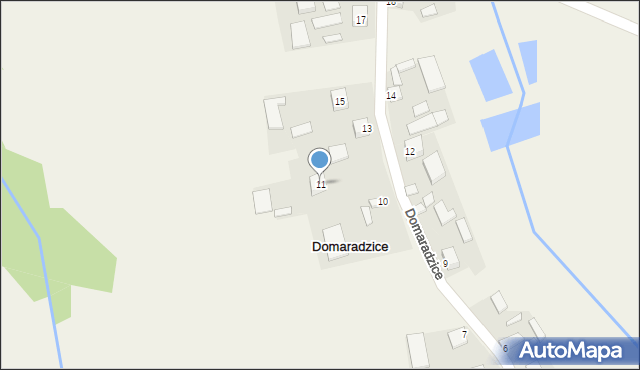 Domaradzice, Domaradzice, 11, mapa Domaradzice