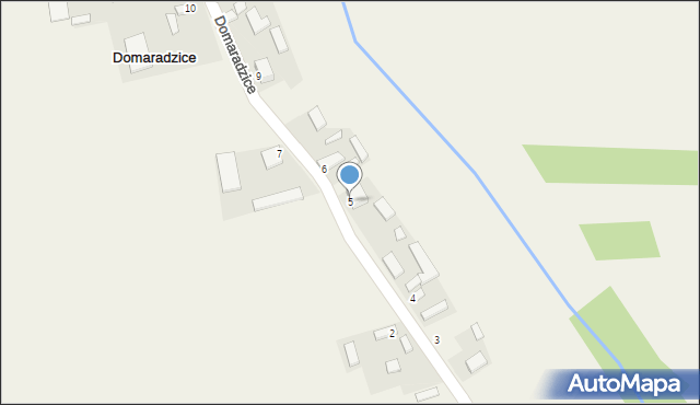 Domaradzice, Domaradzice, 5, mapa Domaradzice