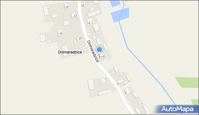 Domaradzice, Domaradzice, 9, mapa Domaradzice