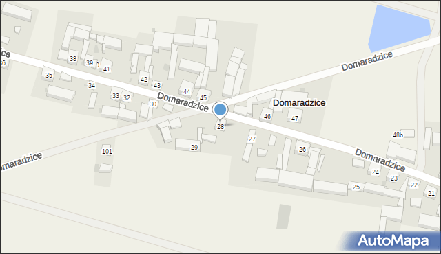 Domaradzice, Domaradzice, 28, mapa Domaradzice