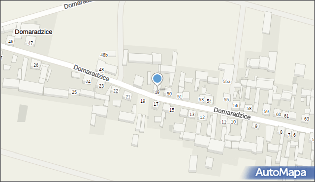 Domaradzice, Domaradzice, 50a, mapa Domaradzice