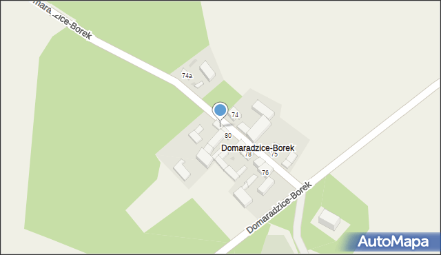 Domaradzice, Domaradzice-Borek, 81, mapa Domaradzice