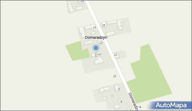 Domaradzyn, Domaradzyn, 11, mapa Domaradzyn