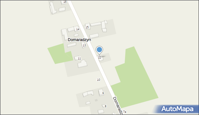 Domaradzyn, Domaradzyn, 12, mapa Domaradzyn