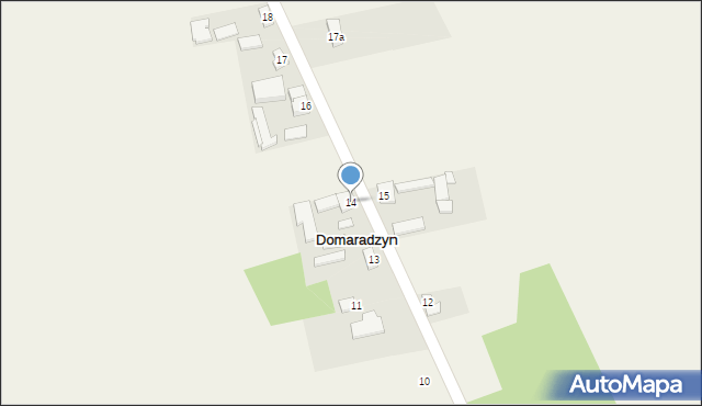 Domaradzyn, Domaradzyn, 14, mapa Domaradzyn