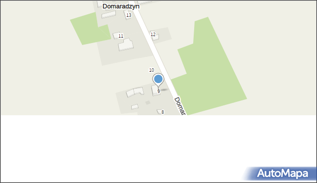 Domaradzyn, Domaradzyn, 9, mapa Domaradzyn