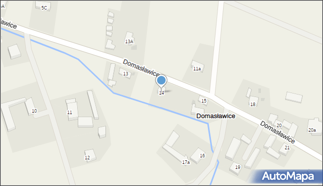 Domasławice, Domasławice, 14, mapa Domasławice