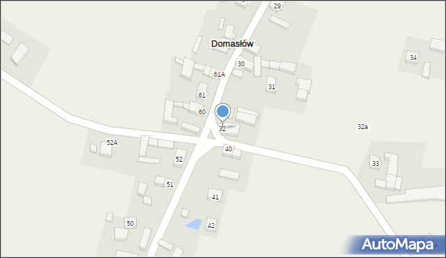 Domasłów, Domasłów, 32, mapa Domasłów