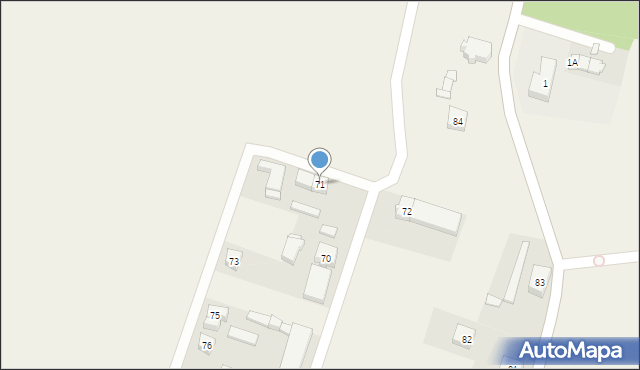 Domasłów, Domasłów, 71, mapa Domasłów