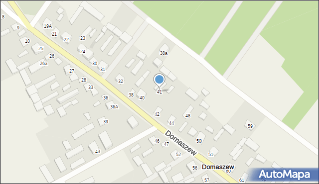 Domaszew, Domaszew, 41, mapa Domaszew