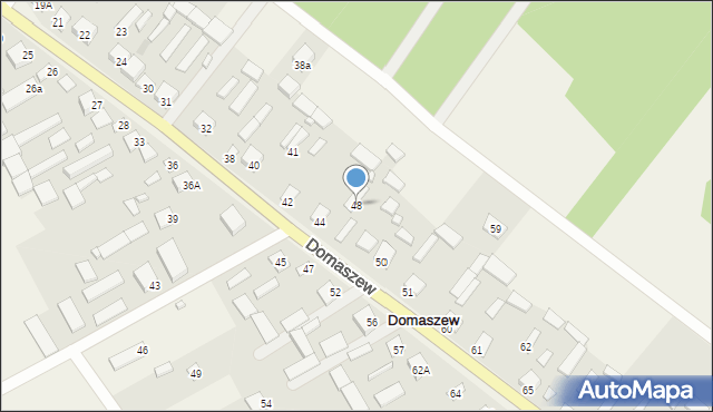 Domaszew, Domaszew, 48, mapa Domaszew