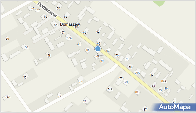 Domaszew, Domaszew, 68, mapa Domaszew