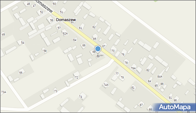 Domaszew, Domaszew, 69, mapa Domaszew
