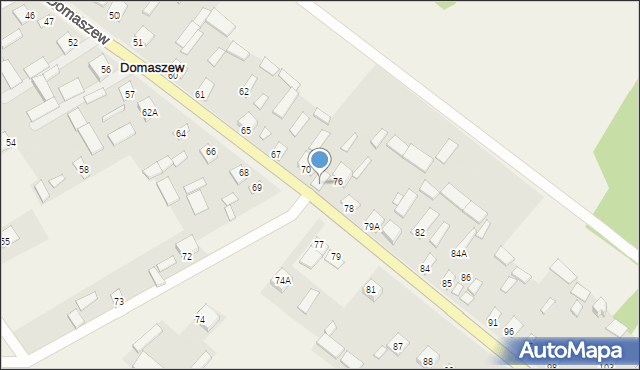 Domaszew, Domaszew, 75, mapa Domaszew