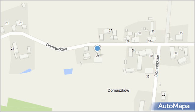 Domaszków, Domaszków, 26, mapa Domaszków