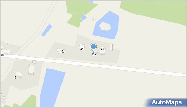 Domaszków, Domaszków, 43a, mapa Domaszków