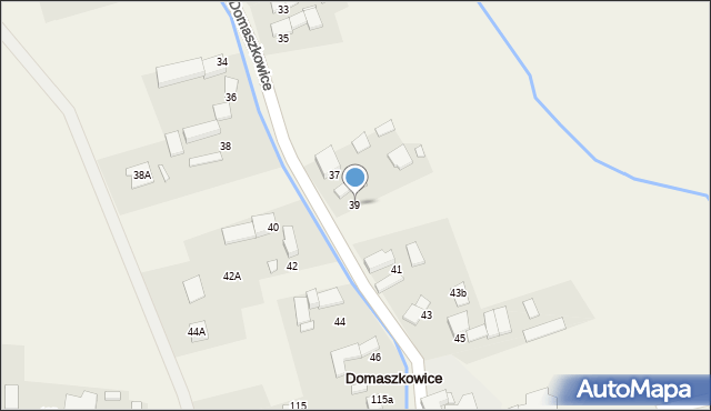 Domaszkowice, Domaszkowice, 39, mapa Domaszkowice