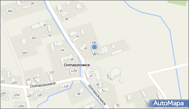 Domaszkowice, Domaszkowice, 45, mapa Domaszkowice
