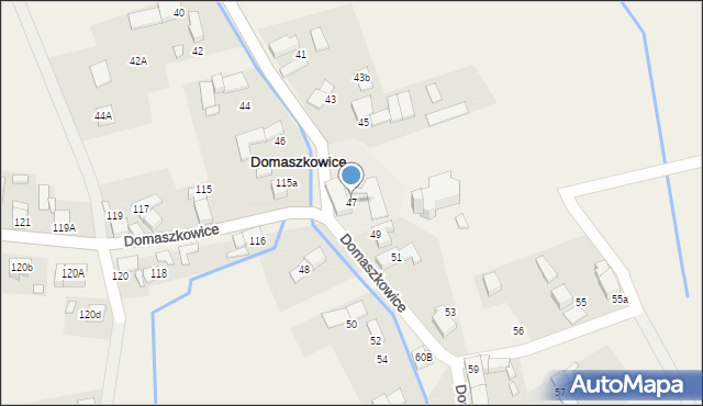 Domaszkowice, Domaszkowice, 47, mapa Domaszkowice