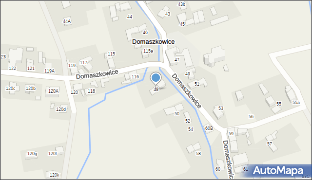 Domaszkowice, Domaszkowice, 48, mapa Domaszkowice