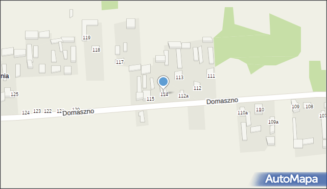 Domaszno, Domaszno, 114, mapa Domaszno