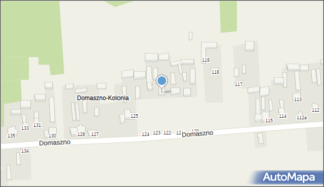 Domaszno, Domaszno, 122, mapa Domaszno